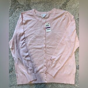 Charter Club Pink Button-Up Cardigan XXL
